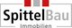 Logo von SpittelBau Immobilien, mit rotem, grauem und schwarzem Design.