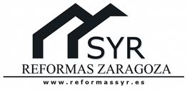 Logo de SYR Reformas Zaragoza con el sitio web www.reformassyr.es.