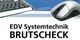 Tastatur und Maus mit dem Text: "EDV Systemtechnik BRUTSCHECK".