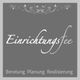 Graues Logo mit Schriftzug "Einrichtungsfee" und den Worten "Beratung Planung Realisierung".