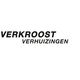 "Logo met de tekst: VERKROOST VERHUIZINGEN, in eenvoudige zwarte letters."