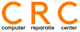 Logo met grote, oranje letters "CRC" en daaronder de tekst "computer reparatie center".