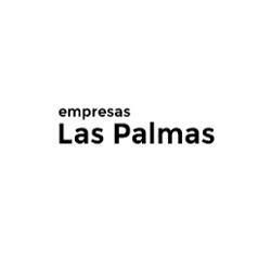 Texto en negro: "empresas Las Palmas" sobre fondo blanco.