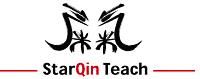 Logo mit chinesischem Schriftzeichen und dem Text "StarQin Teach" darunter.