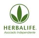Logotipo de Herbalife con texto "Asociado Independiente" en verde.