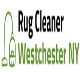 Logo for Rug Cleaner Westchester NY with vacuum cleaner icon.