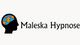 Silhouette eines Kopfes mit Puzzleteilen im Gehirn, daneben der Text "Maleska Hypnose".