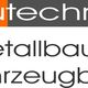 Logo: "autechna" in Weiß auf Orange, darunter "metallbau fahrzeugbau" in Schwarz auf Weiß.
