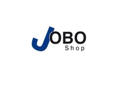 Logo mit blauem „J“ und schwarzem Text „OBO Shop“ auf weißem Hintergrund.