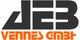 Logo mit schwarzem "DEB" und orangem Schriftzug "VENNES GMBH" darunter.
