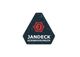 Dreieckiges Logo von Jandeck Kernbohrungen mit rotem Zahnrad und Buchstaben "J".