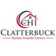 Logo for Clatterbuck Home Inspections, featuring a house design with the initials CHI.