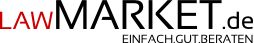 Logo mit Text "LAW MARKET.de EINFACH.GUT.BERATEN".