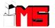 Red "MS" logo with black outlines and a geometric cube design on the left.