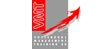 Logo der VMT AG mit rotem Pfeil und Schriftzug "Vermessungs- und Maschinen-Technik".