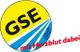Gelbes Logo mit "GSE" und Text "mit Herzblut dabei" auf Blau-Weißem Hintergrund.