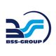 Logo der BSS-Group in Blau mit geschwungenen Linien und Schriftzug.
