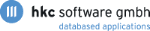 Logo der hkc software gmbh mit dem Slogan "databased applications".