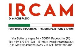 Logo di IRCAM con dettagli di contatto e servizi forniti.
