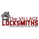 Logo of The Village Locksmiths with house and key icon, serving Long Island for over 20 years.