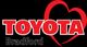 Toyota Bradford logo with a red heart outline on a black background.