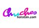 Logo de "chuchesbaratas.com" en letras de colores rosa y azul.