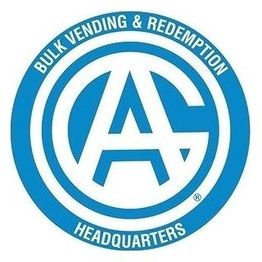 Blue logo with "AC" in the center, surrounded by "Bulk Vending & Redemption Headquarters".