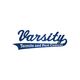 Varsity Termite and Pest Control logo in blue cursive text.