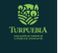 Logo de Turpuebla, Asociación de Turismo de La Puebla de los Infantes, con diseño de árboles y casas.