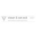 Visser & Van Eck logo met tekst "administrateurs belastingadviseurs", zwart-wit ontwerp.
