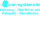 Logo mit Text: "car-systeme.de, Fahrzeug-Überführer und Fuhrpark-Dienstleister".