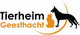 Logo des Tierheims Geesthacht mit Silhouetten von Hund und Katze.