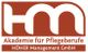 Logo der "Akademie für Pflegeberufe" von HÖHER Management GmbH in Rot und Weiß.