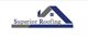 Logo of Superior Roofing with a stylized blue and gray roof and window design.