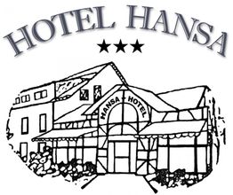 Zeichnung vom Hotel Hansa mit drei Sternen.