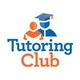 Tutoring Club logo with abstract figures and a graduation cap.
