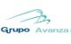 Logo de Grupo Avanza con diseño abstracto en verde y azul sobre fondo blanco.
