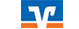 Blau-weißes Logo mit Buchstaben "V" und "R" auf orangem Streifen unten.