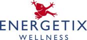 Logo von Energetix Wellness mit einem roten Frosch darüber.