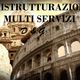 Statue, Colosseo e Cupola di San Pietro, testo: "Ristrutturazioni Multi Servizi D&G".