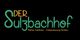 Der Schriftzug "Der Sulzbachhof" mit dem Slogan "Natur Erleben - Entspannung Finden".