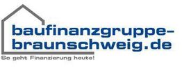 Logo mit Text: baufinanzgruppe-braunschweig.de, darunter "So geht Finanzierung heute!".
