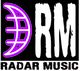 "Logo von Radar Music mit stilisierter violetter Weltkugel und den Buchstaben RM."