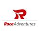 Rotes "R" mit dem Text "RaceAdventures" darunter in Rot und Grau auf weißem Hintergrund.