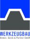 Graues Werkzeug-Icon auf blauem Hintergrund, unten Text: "WERKZEUGBAU Ammer, Quick & Partner GmbH".