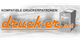 "Logo mit Text: 'kompatible Druckerpatronen' und 'druck-er.net' neben einer Druckpatrone."