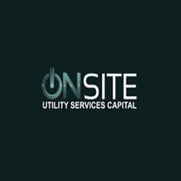 "Onsite Utility Services Capital logo with a power button design next to 'ON'."