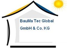 Logo von BauMa Tec Global GmbH & Co. KG, Haus-Symbol mit Sonne oben rechts.