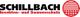 Schillbach-Logo mit rotem Text „Insekten- und Sonnenschutz“ und rundem Symbol rechts.