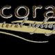 "Logo met tekst: 'Decorato natural styling', zwart en beige achtergrond."